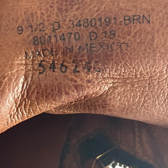 Frye Men's Bowery Lace-Up Side-Zip Boots - Size 9.5 - Brown Antiqued Leather - Picture 15 of 16